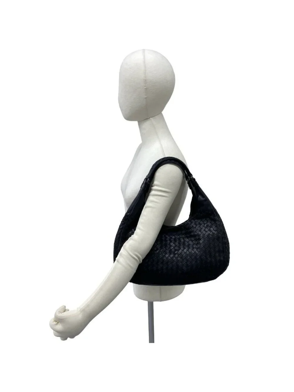 Bottega Veneta Campana Intrecciato Leather Tote Bag Black